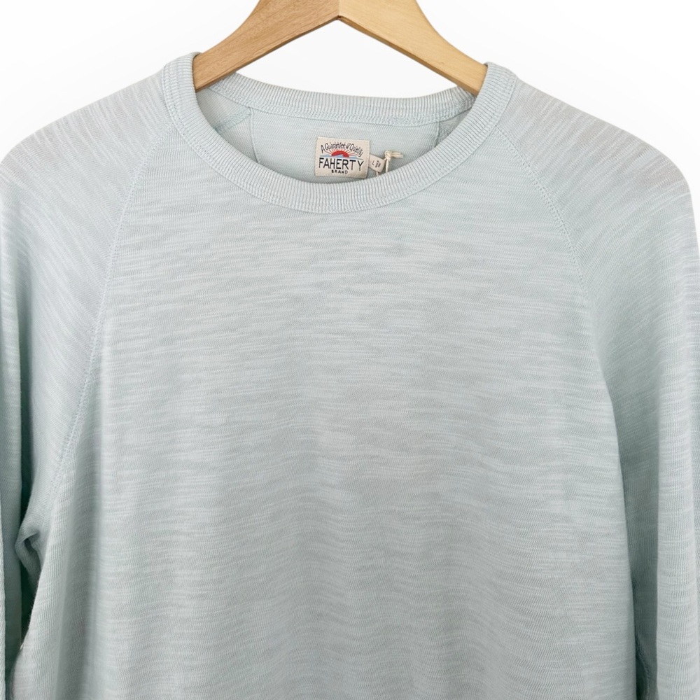 Faherty • Raglan Sweatshirt Glacier Blue - Picture 5 of 10